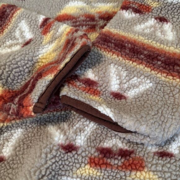 Mountain & Isle Deep Pile Fleece Jacket Size M  Aztec Southwest  90's Inspired - Picture 8 of 14